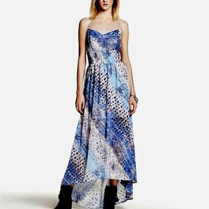 Princess Vera Wang Smocked High-Low Maxi Dress